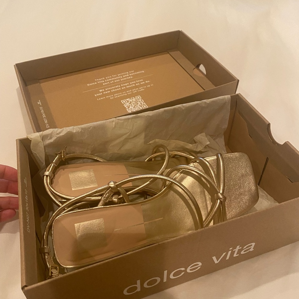 Dolce Vita Gold Sandals for Effortless Elegance